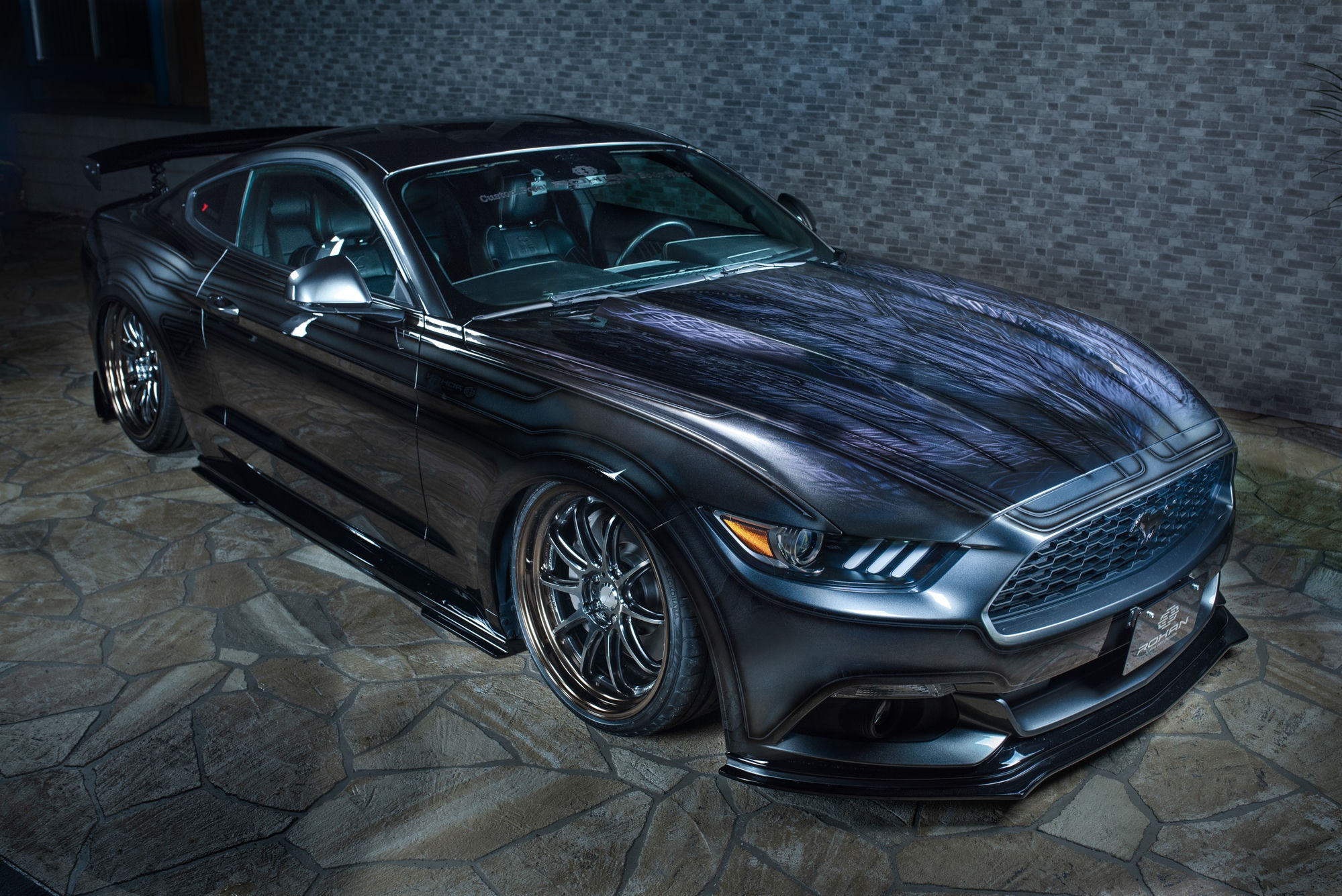 マスタング Mustang フロントバンパーキット ウルフペイント エアロ